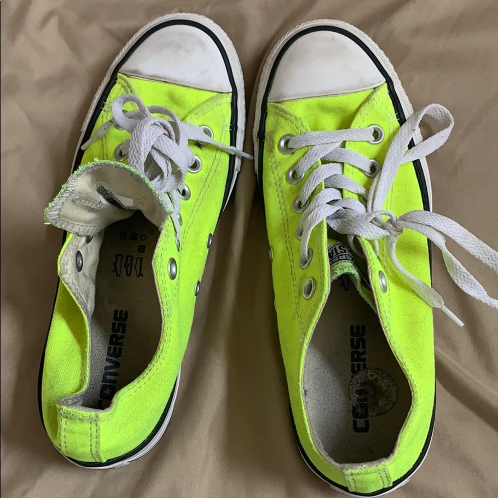 Neon Yellow Converse